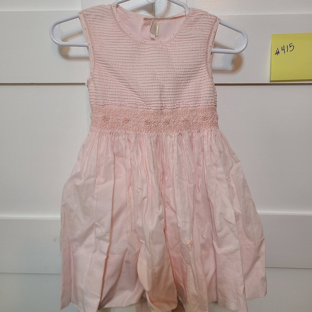 Easter Pink Girls Dress Sz 6-12 M by Kingkow *CL